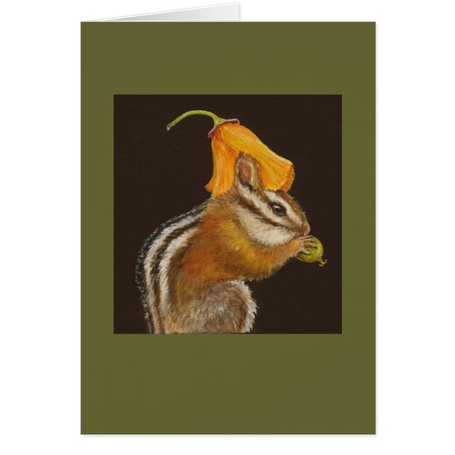 Sally the chipmunk card (Voorkant)