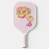 Sally Thinking of Flowers Pickleball Paddle (Achterkant)