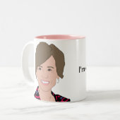 Sally Yates Tweekleurige Koffiemok (Voorkant links)