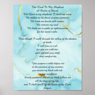 Salmo 23 citas bíblicas poster