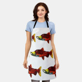 Salmon Apron | Vispron Schort (Gedragen)