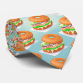 Salmon Bagel Stropdas (Opgerold)