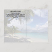 Salmon Beach, Palms, Maagdeneilanden Nationaal Par Briefkaart (Achterkant)