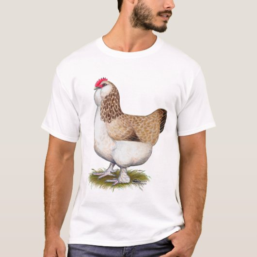 Salmon Faverolle Hen T-shirt (Voorkant)
