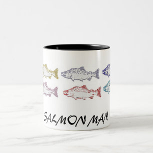 SALMON-MAN, KOFFIE CUP TWEEKLEURIGE KOFFIEMOK