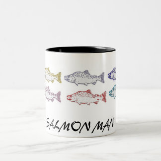 SALMON-MAN, KOFFIE CUP TWEEKLEURIGE KOFFIEMOK