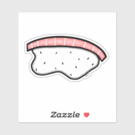 Salmon Nigiri Sushi Custom Cut Vinyl Sticker