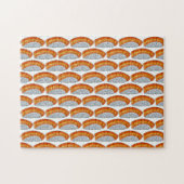 Salmon Nigiri Sushi Sashimi Japans keukenvoedsel Legpuzzel (Horizontaal)