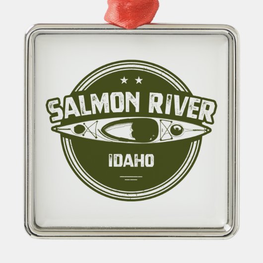 Salmon River Idaho Metalen Ornament (Voorkant)