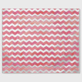 Salmon Swirl Chevron Pattern Cadeaupapier (Vlak)
