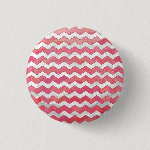 Salmon Swirl Chevron Pattern Ronde Button 3,2 Cm