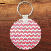 Salmon Swirl Chevron Pattern Sleutelhanger (Voorkant)