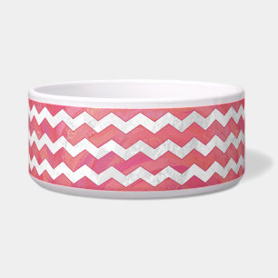 Salmon Swirl Chevron Pattern Voerbakje