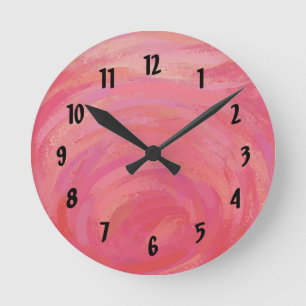 Salmon Swirl Ronde Klok