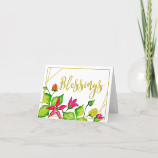 Salmonberry Blessings Card Bedankkaart