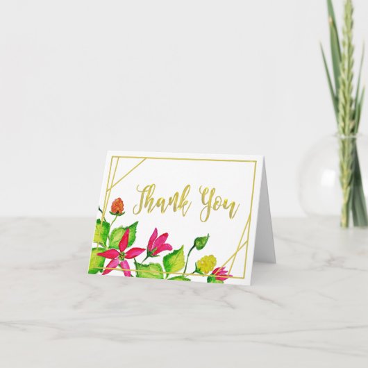 Salmonberry Thank You Note Card (Devant)
