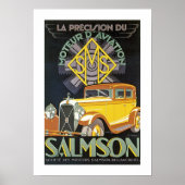 Salmson Automobile Ad Poster (Voorkant)