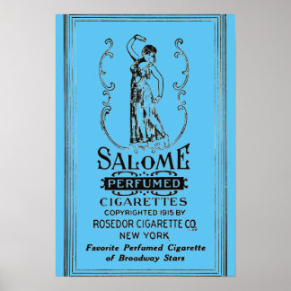 Salome Cigaretten Ad Poster