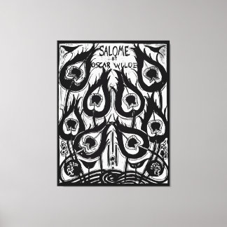 Salome hoes illustratie canvas afdruk