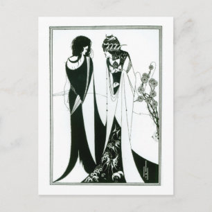 Salome met haar moeder, Herodias, 1894 (litho) Briefkaart