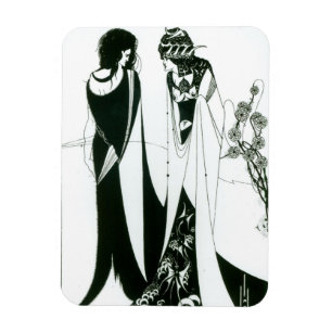Salome met haar moeder, Herodias, 1894 (litho) Magneet