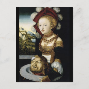 Salome met hoofd van John Baptist Briefkaart
