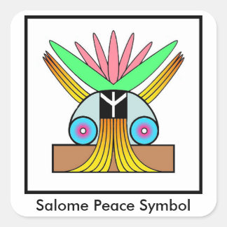 Salome Peace Symbool voor kleine stickers