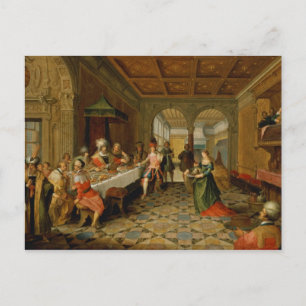 Salome presenteert het hoofd van de St. John de Briefkaart