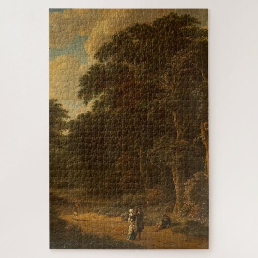 Salomon Rombouts - Boslandschap met bos... Legpuzzel (Verticaal)