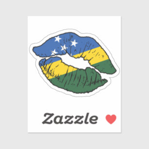 Salomonseilanden Salomonseilanden Lipstick Liefde Sticker