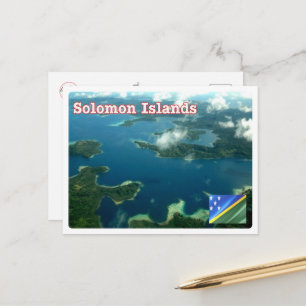 Salomonseilanden - Uitzicht vanuit de lucht - Briefkaart