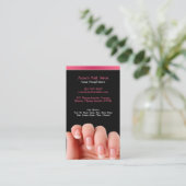 Salon à ongles avec Carte de visite de rendez-vous (Debout devant)