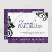 Salon à ongles et carte postale publicitaire Spa (Devant / Derrière)