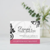 Salon à ongles et carte postale publicitaire Spa (Debout devant)