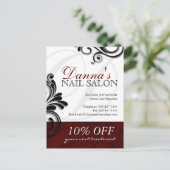 Salon à ongles et carte postale publicitaire Spa (Debout devant)