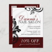 Salon à ongles et carte postale publicitaire Spa (Devant / Derrière)