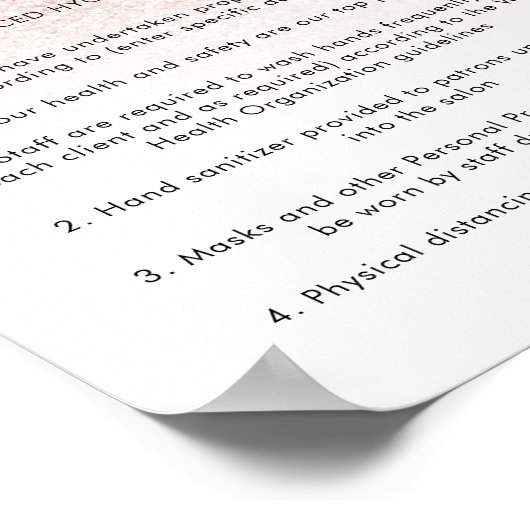 Salon à ongles Santé Poster Peach Parties scintill (Coin)