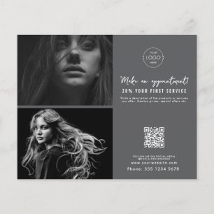 Salon Afspraak Hair Make-up Nails Business Logo Flyer
