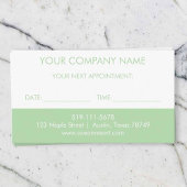 Salon Afspraakkaart Informatiekaartje