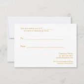 Salon and Spa Aqua Blue Glass Cadebewijs (Achterkant)