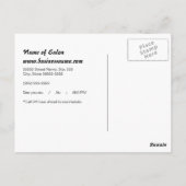 Salon Appointinder Roze Gold  Comb Briefkaart (Achterkant)