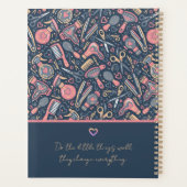 Salon appointment planner — navy, blush & crea (Dos)