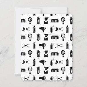 Salon & Barber Hairdresser Pattern CUSTOM COLOR Kaart