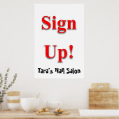 Salon Barbershop Affiches Inscrivez-vous (Cuisine)