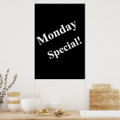 Salon Barbershop Affiches lundi spécial (Cuisine)