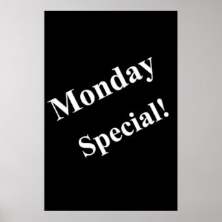 Salon Barbershop Affiches lundi spécial