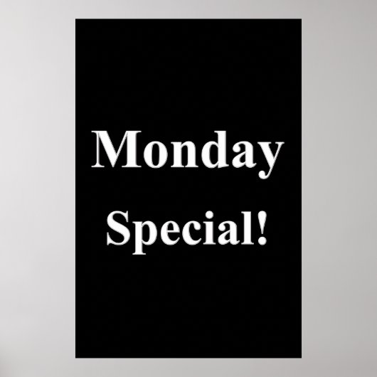Salon Barbershop Affiches lundi spécial (Devant)