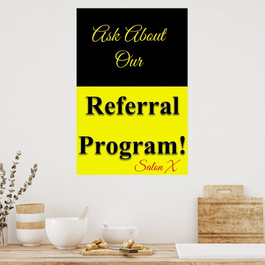 Salon Barbershop Affiches Programme de référence (Cuisine)