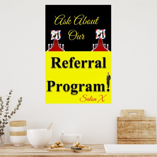 Salon Barbershop Affiches Programme de référence (Cuisine)