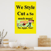 Salon Barbershop Posters (Keuken)